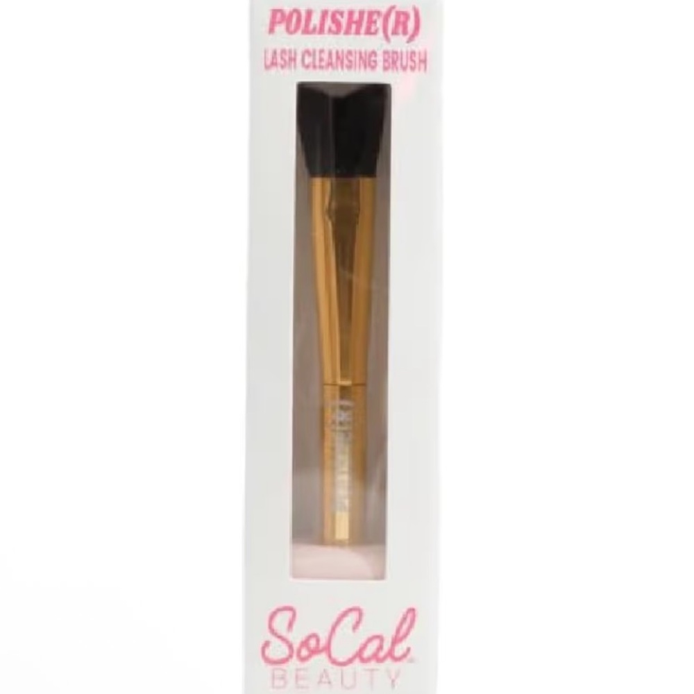Lash Cleansing Brush by SoCal Beauty - Ultra-Soft Synthetic Bristles Gentle Lash